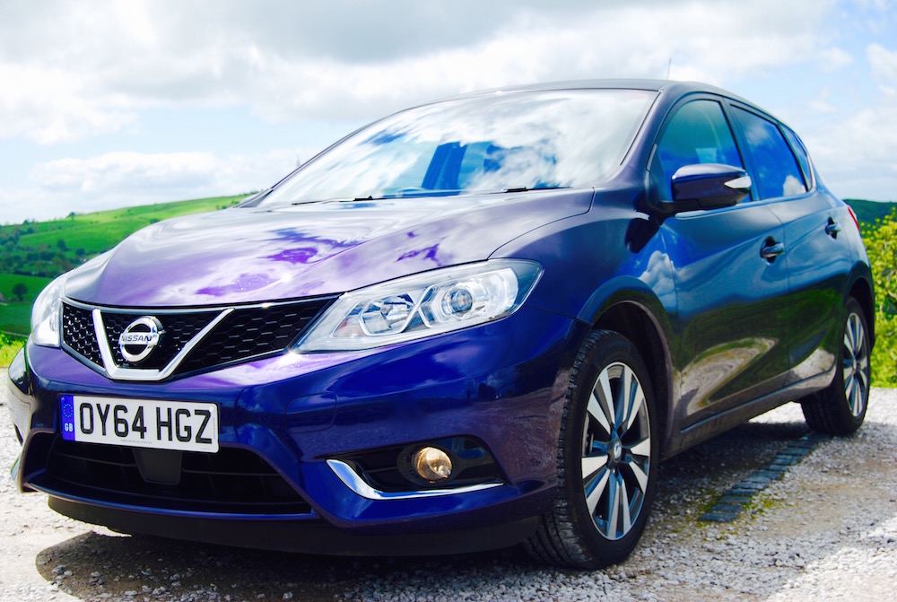 Nissan Pulsar purple front