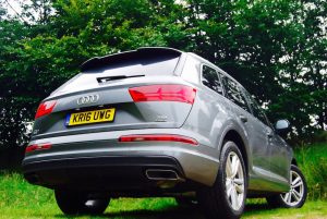 audi q7 rear grey