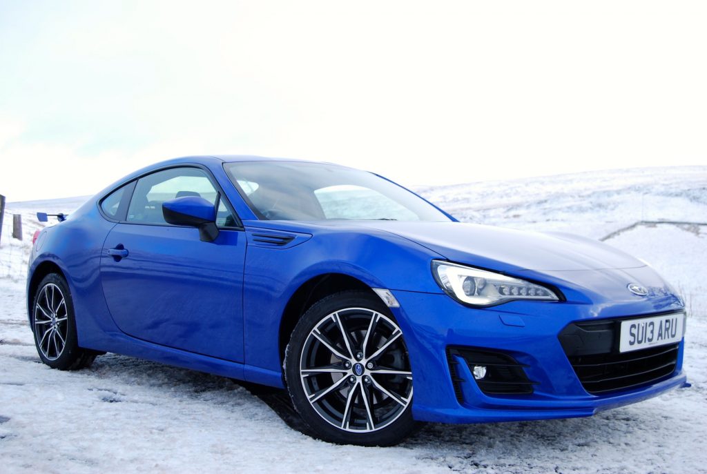 subaru brz blue 2017 front side