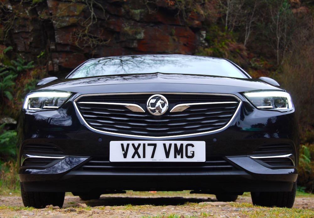 vauxhall insignia grand sport nose blue