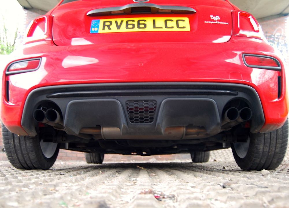 abarth 595 competizione exhaust record monza