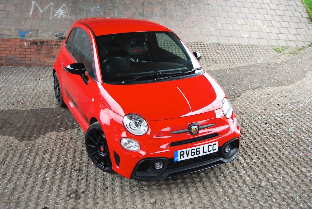 abarth 595 competizione red high front