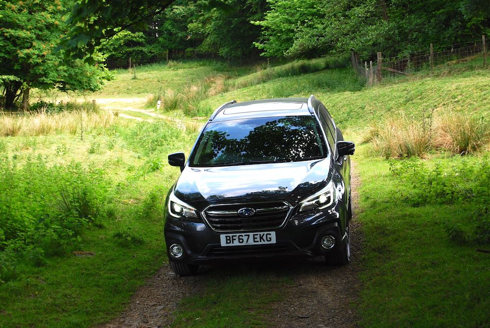 subaru outback off road grey front