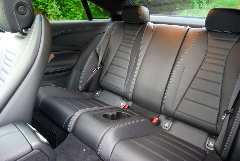 2019 mercedes benz e400d coupe rear seats review roadtest