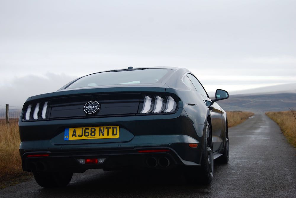 2020 ford mustang bullit green rear side review roadtest