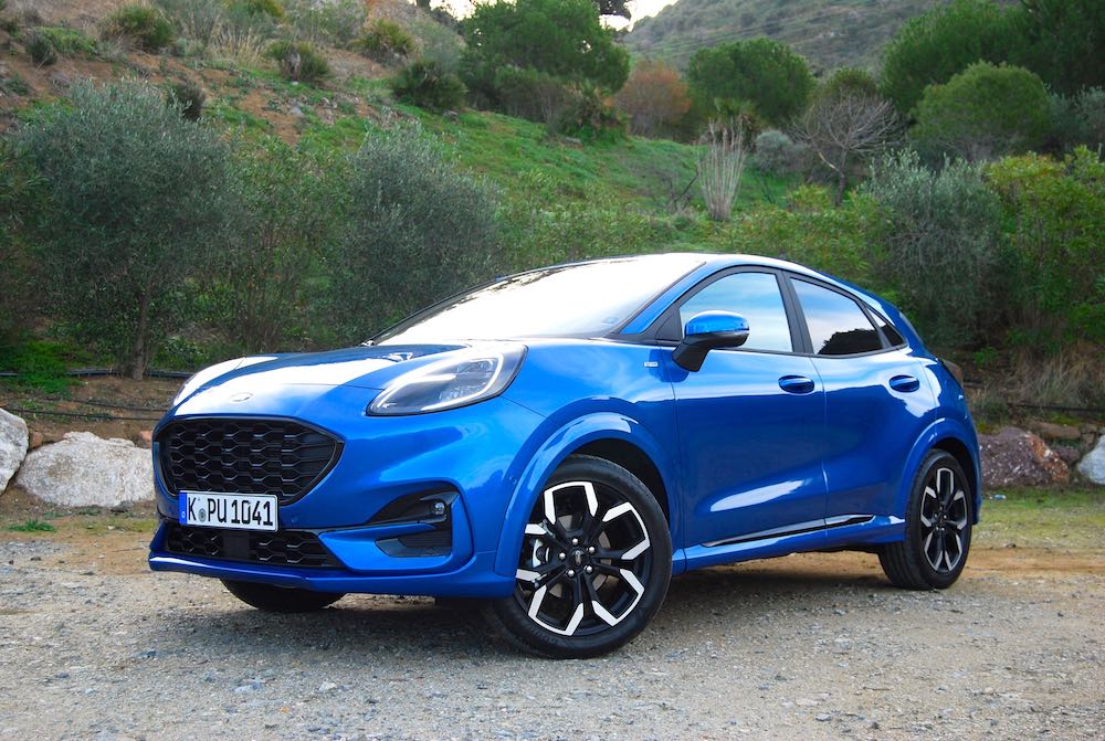 2020 new ford puma blue front side review roadtest